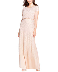 Adrianna Papell Adrianna Papell Beaded Mesh Dress