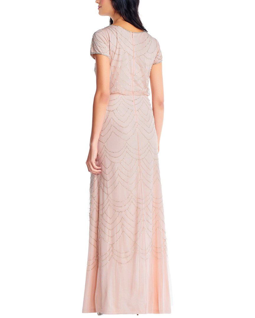 Adrianna Papell Adrianna Papell Beaded Mesh Dress