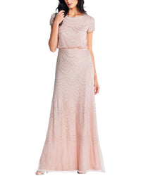 Adrianna Papell Adrianna Papell Beaded Mesh Dress