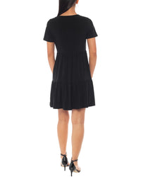 Tash + Sophie Tash + Sophie Tiered Mini Dress