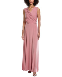 Issue New York Wrap Bodice Gown