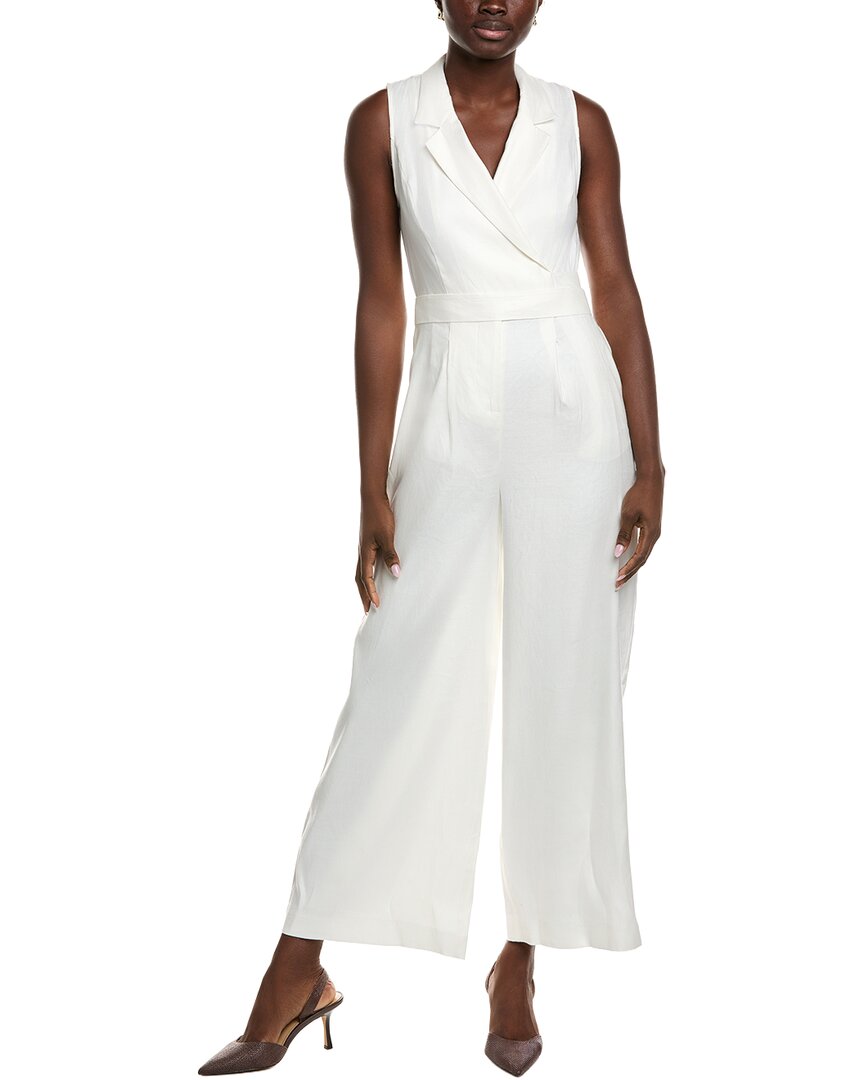 Reiss Emilia Tailored Linen-Blend Jumpsuit