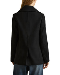 Reiss Lily Wool-Blend Peacoat