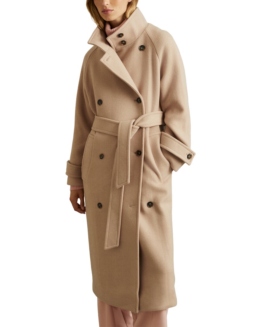 Reiss Prim Collar Wool-Blend Coat
