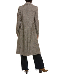 Reiss Reiss Kai Check Wool-Blend Coat