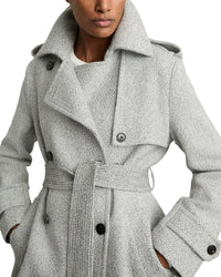 Reiss Reiss Alba Check Wool-Blend Coat