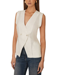 Reiss Whitney Linen Waistcoat
