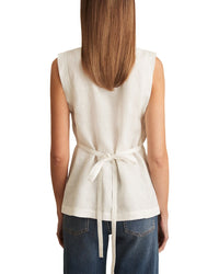 Reiss Whitney Linen Waistcoat