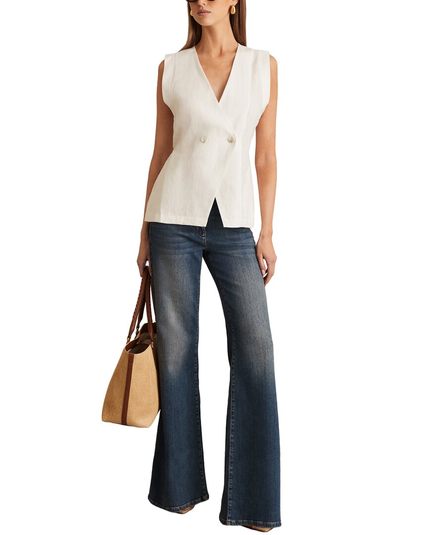 Reiss Whitney Linen Waistcoat