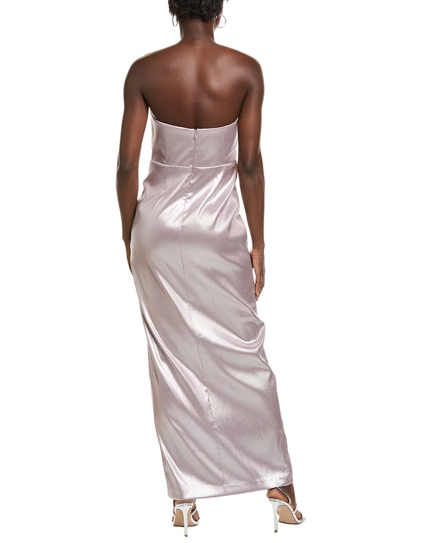 Aiden Mattox Coated Column Gown