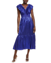 Adrianna Eve Metallic Midi Dress
