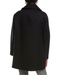 Maje Wool-Blend Peacoat