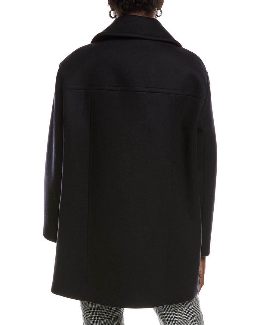 Maje Wool-Blend Peacoat