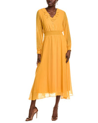 Nanette Nanette Lepore Madeline Clip Dot Midi Dress