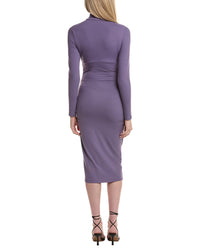 Susana Monaco Mock Gathered Midi Dress