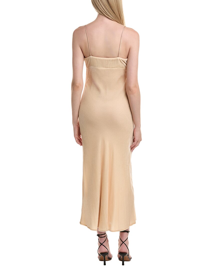 Susana Monaco Velvet Bias Cut Silk-Blend Midi Dress
