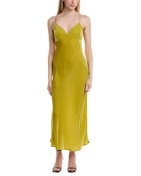 Susana Monaco Velvet Bias Silk-Blend Maxi Dress