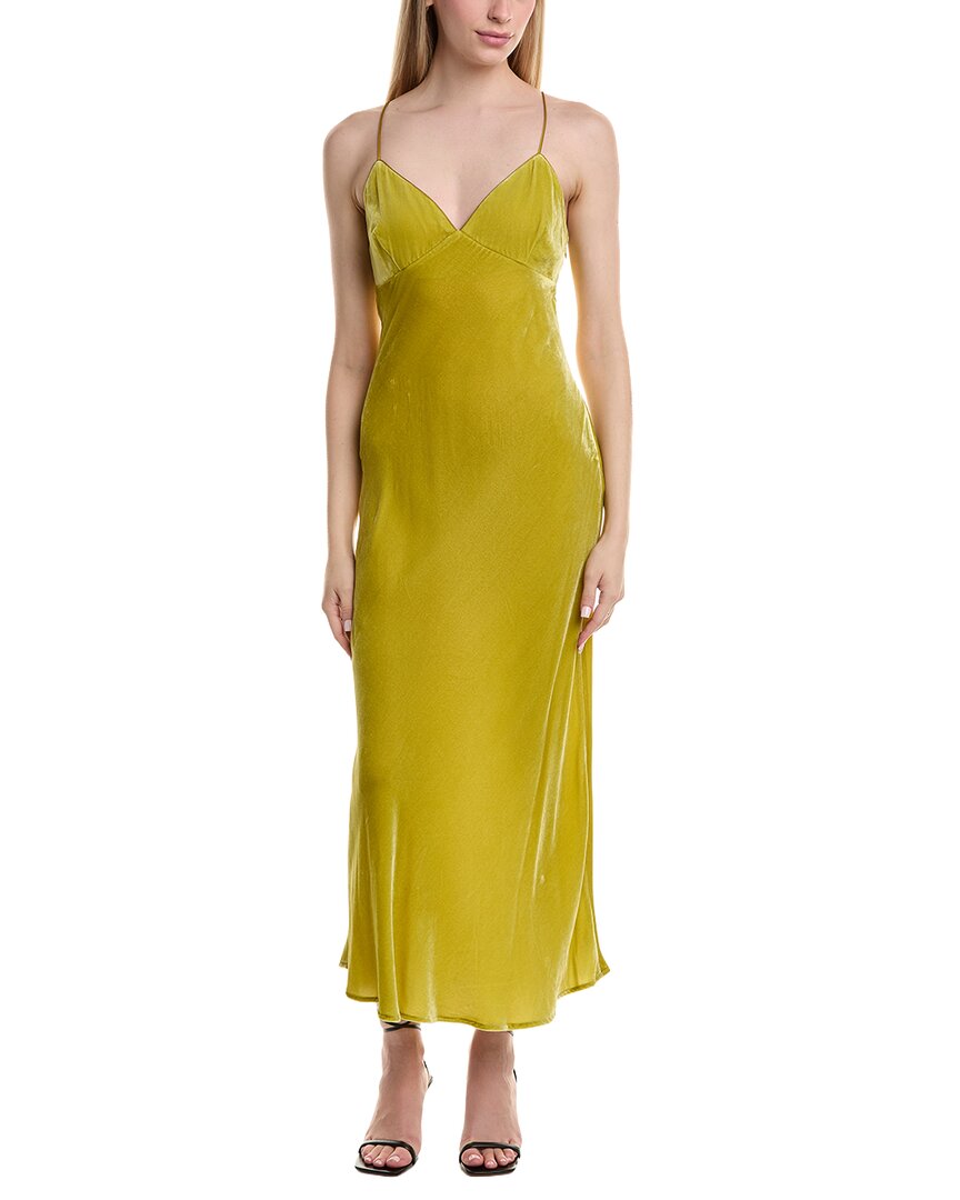 Susana Monaco Velvet Bias Silk-Blend Maxi Dress