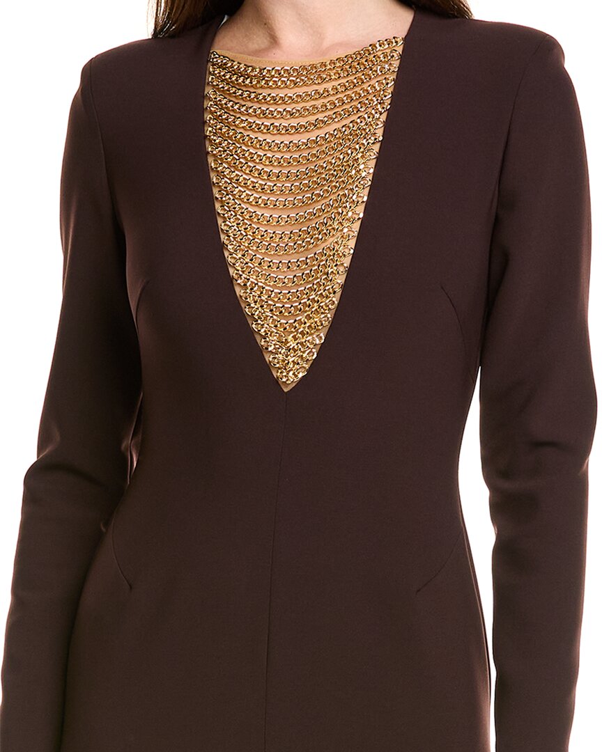 Carla Ruiz Chain Bib Maxi Dress