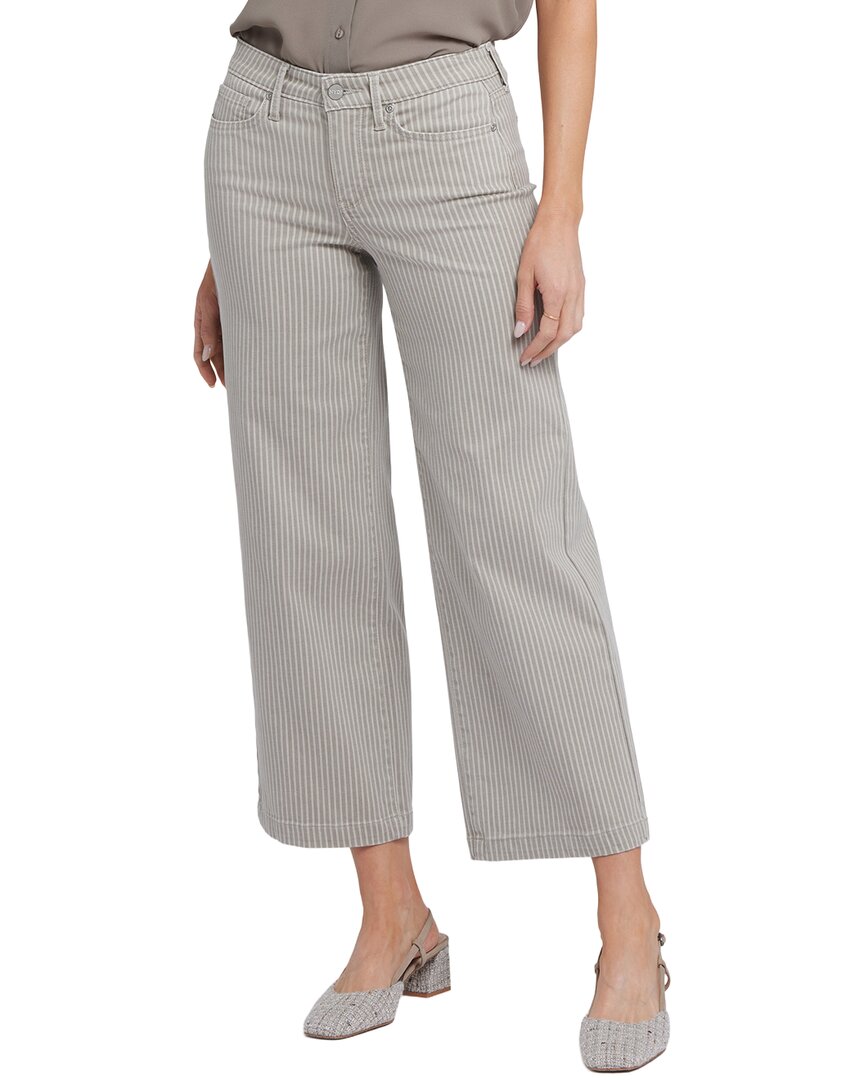 Nydj Petite Teresa Hidden Lodge Stripe Wide Leg Jean