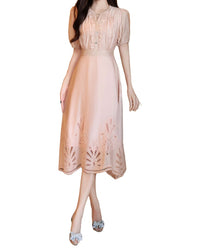 BURRYCO Burryco Short Sleeve Midi Dress