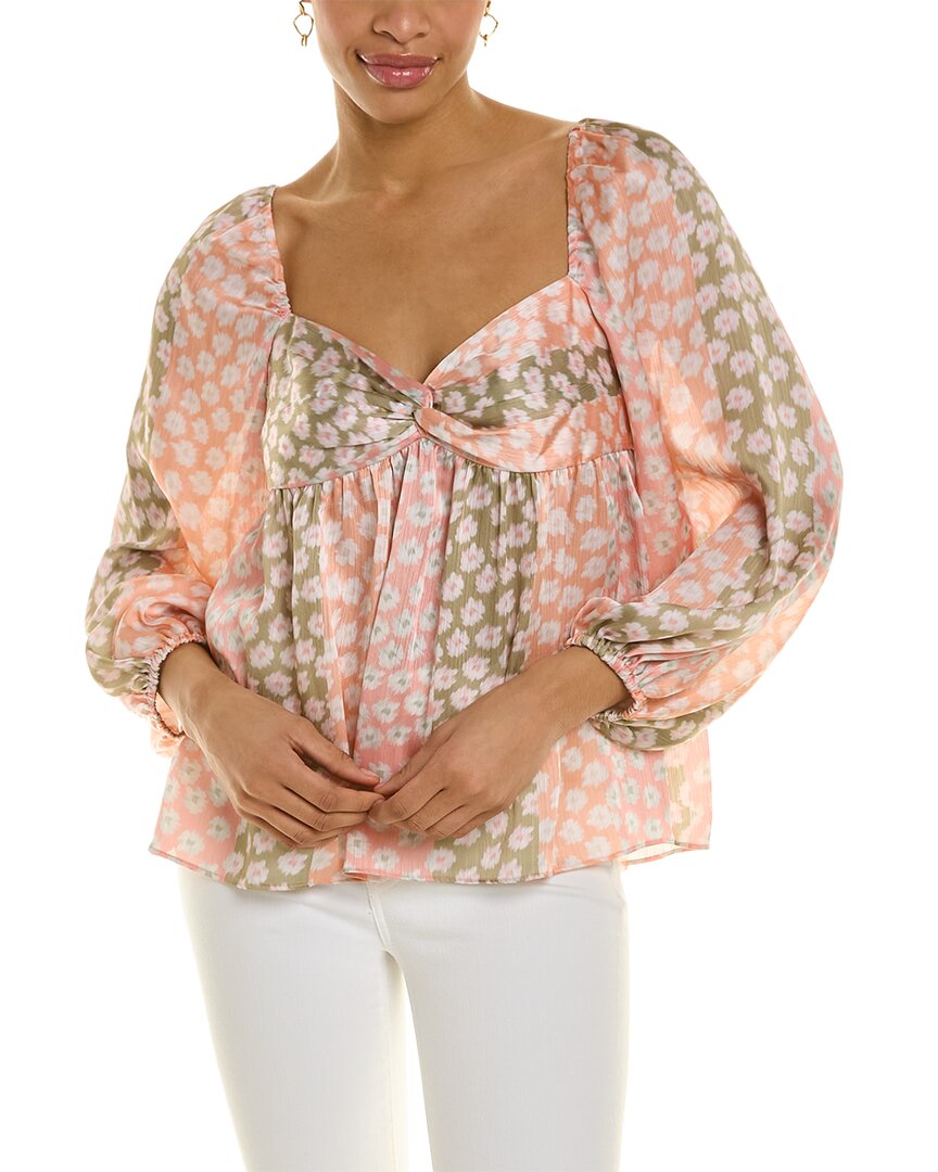 Sachin & Babi Leslie Top Orange