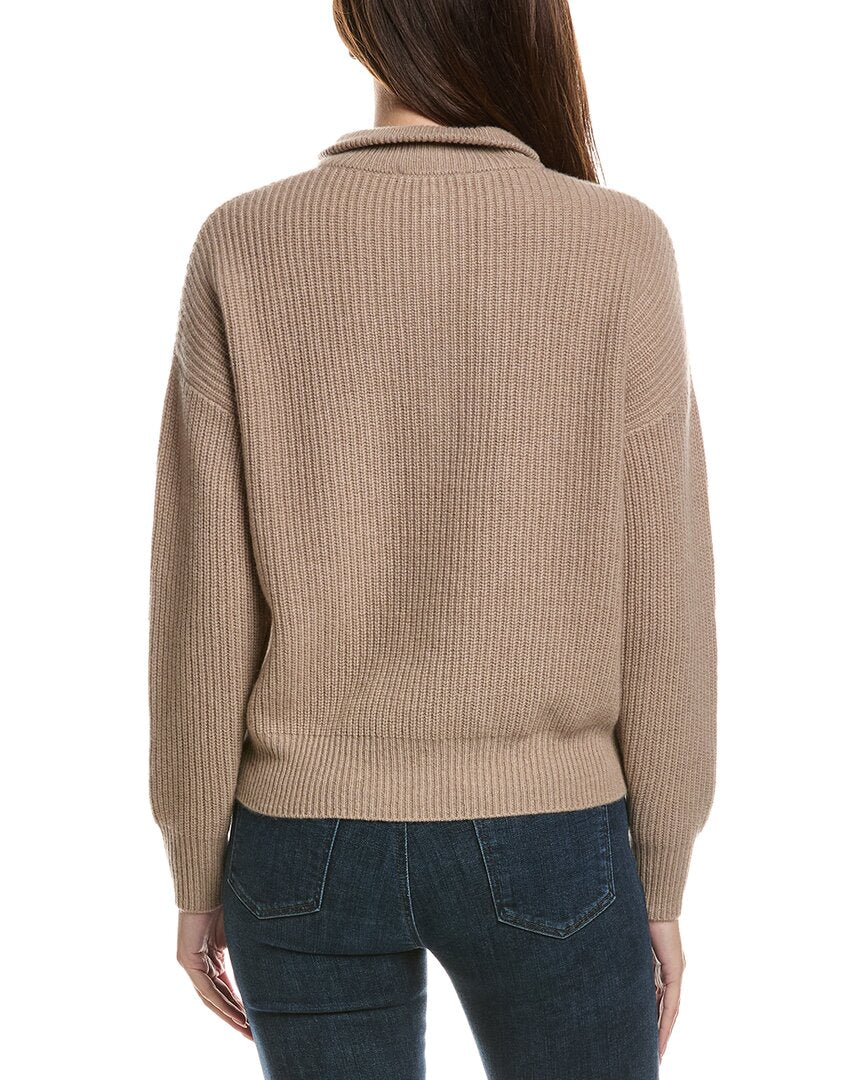 THE CASHMERE PROJECT The Cashmere Project Shaker Cashmere 1/4-Zip Sweater