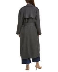 Leset Jane Wool-Blend Trench Coat