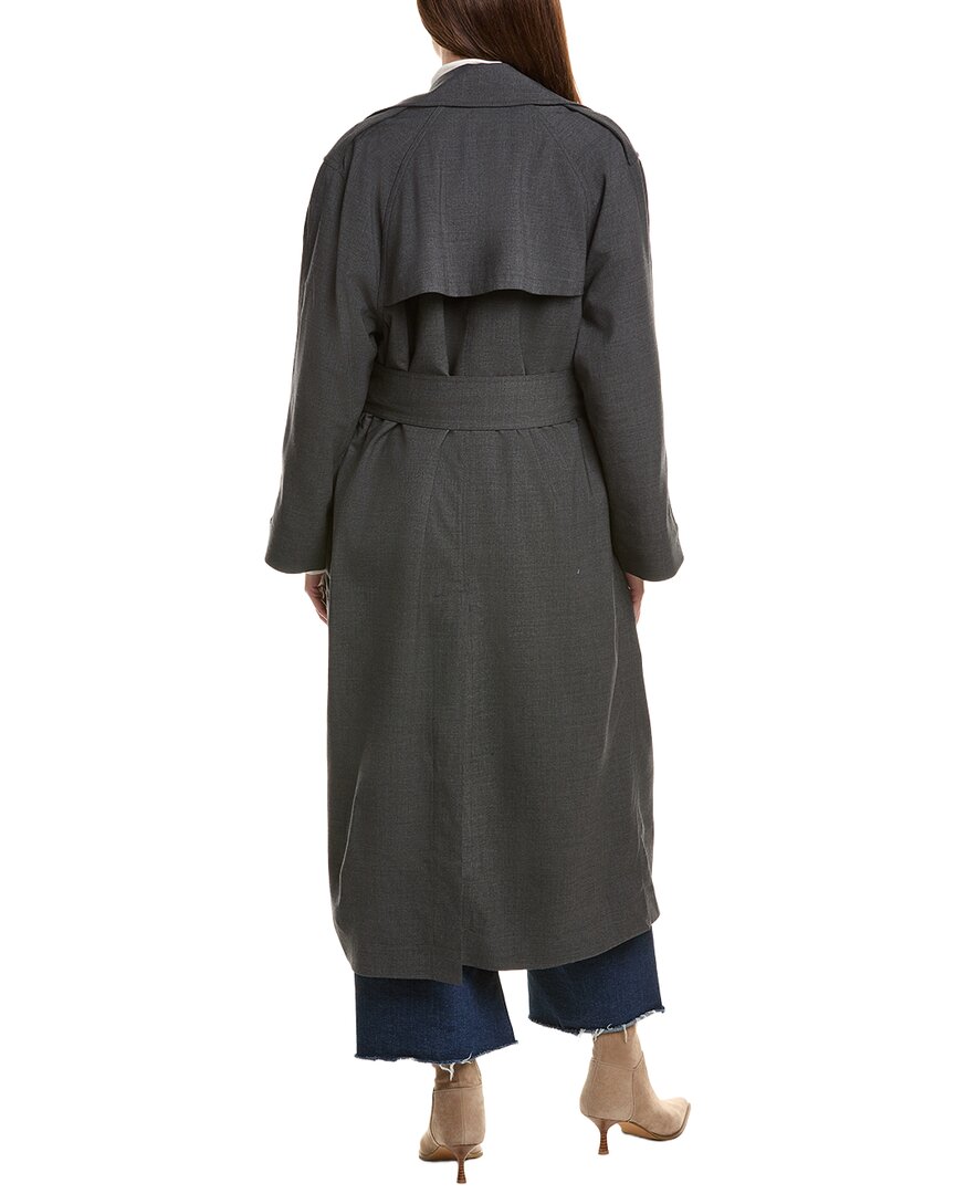 Leset Jane Wool-Blend Trench Coat