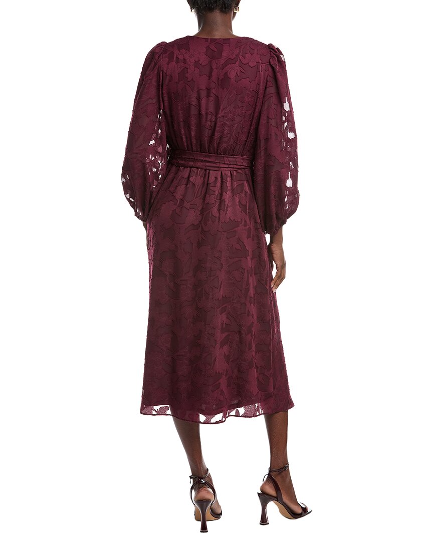 Anne Klein Floral Clip Midi Dress