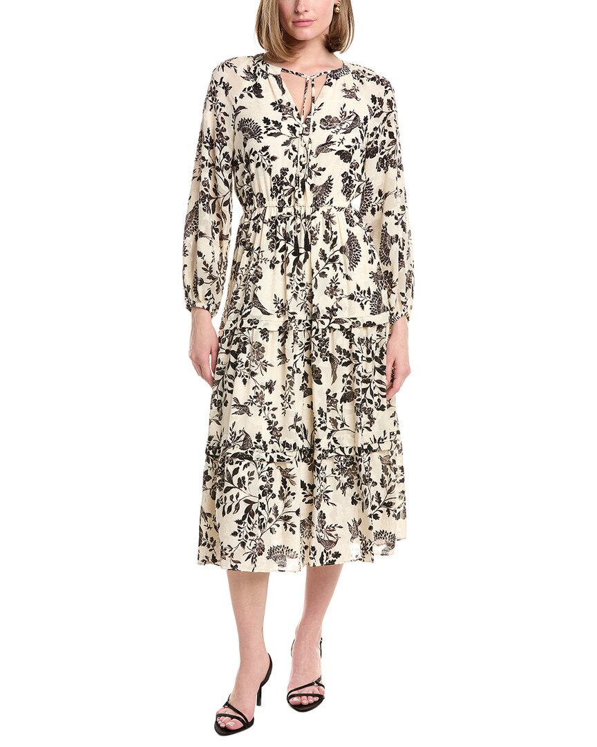 Anne Klein Blouson Sleeve Tiered Patio Dress