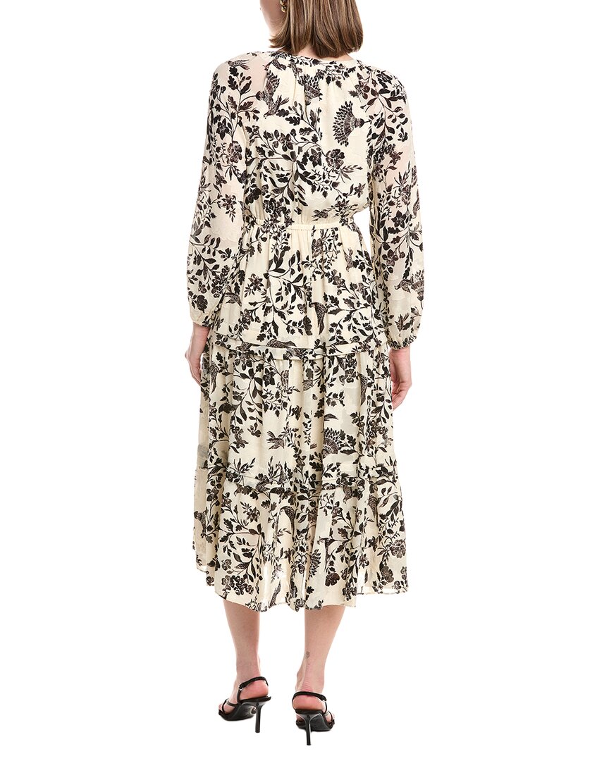 Anne Klein Blouson Sleeve Tiered Patio Dress