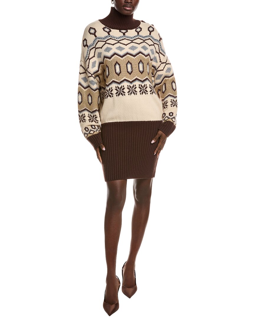 Retrofête Goldie Wool-Blend Sweaterdress