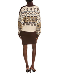 Retrofête Goldie Wool-Blend Sweaterdress