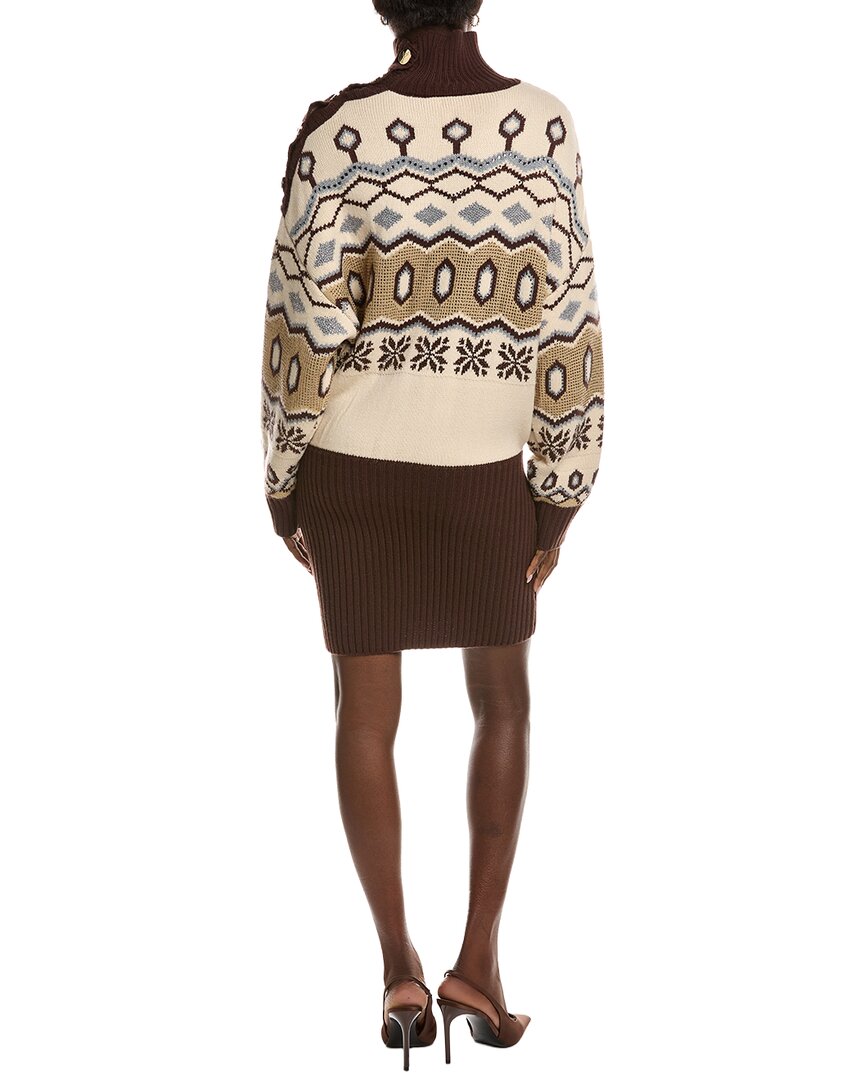 Retrofête Goldie Wool-Blend Sweaterdress