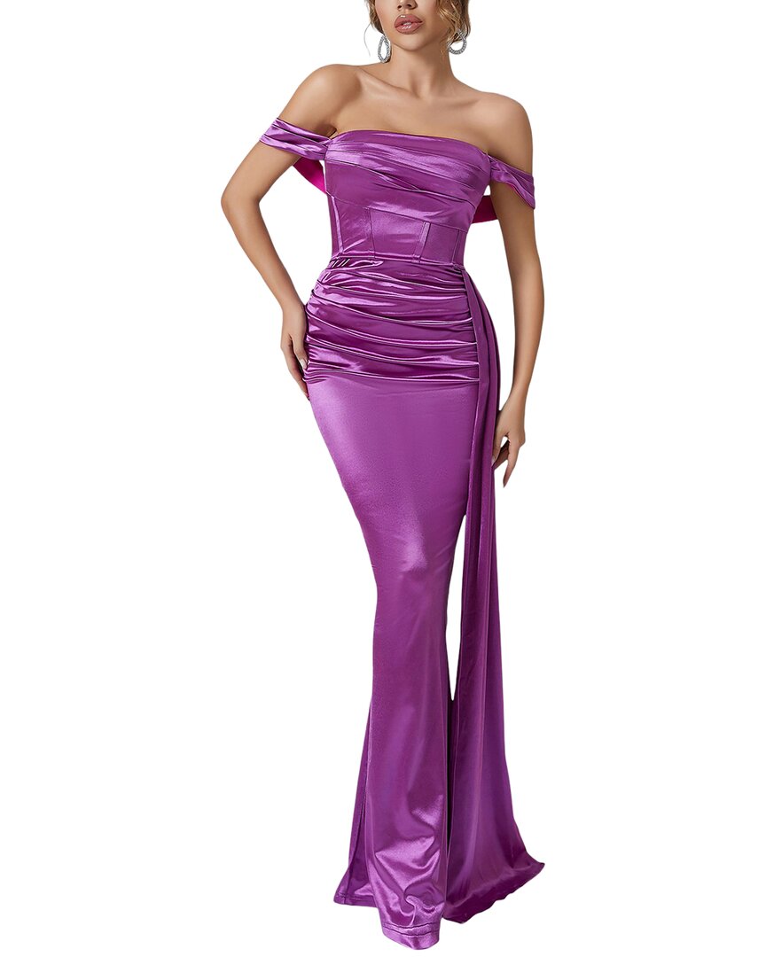 Amanda Royal Maxi Dress