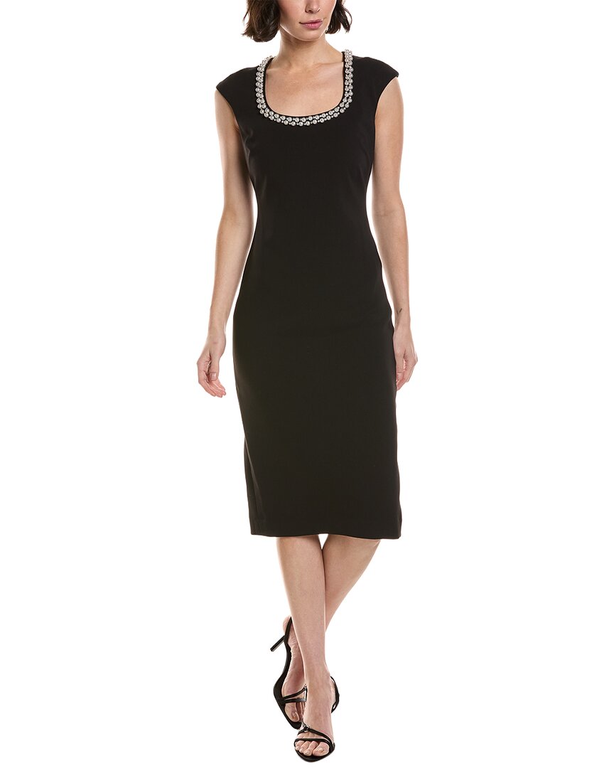 Badgley Mischka Solid Cocktail Gown