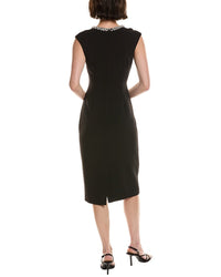 Badgley Mischka Solid Cocktail Gown