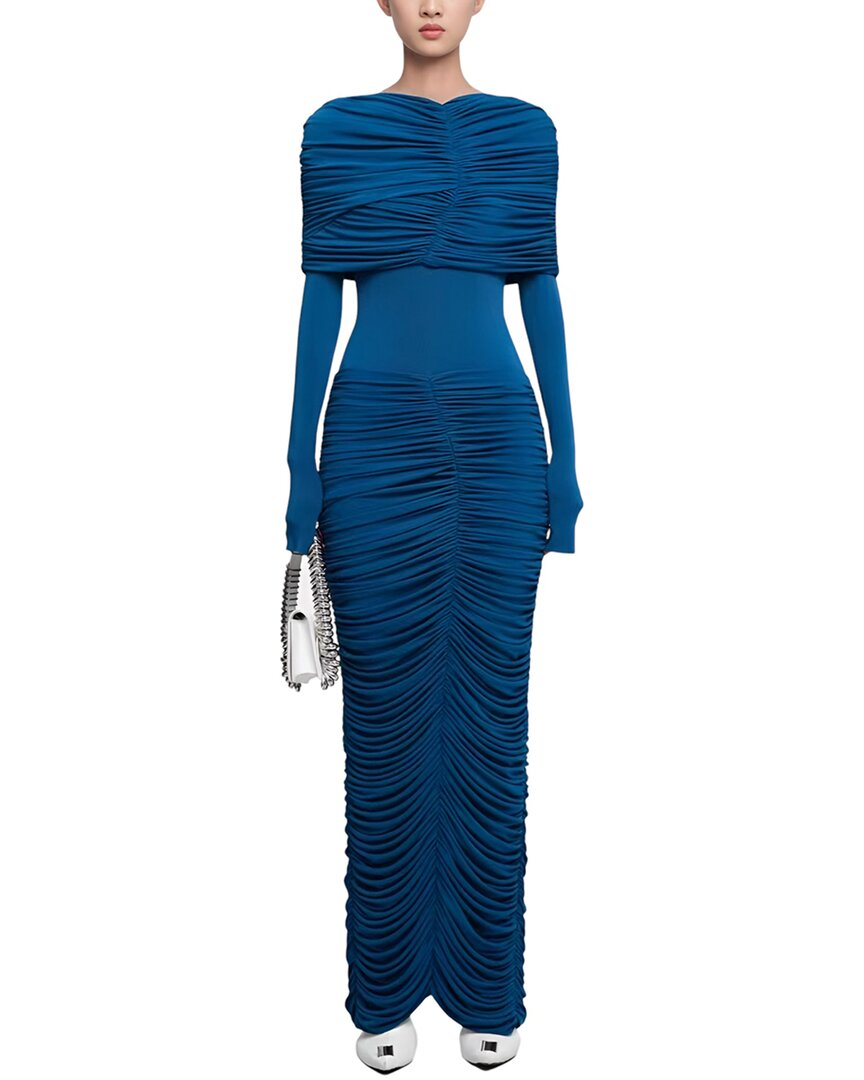 Amanda Royal Maxi Dress