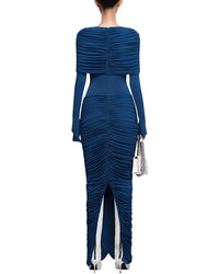 Amanda Royal Maxi Dress