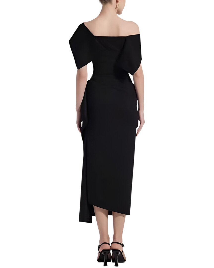 knee length dresses for ladies Royal Blue One Shoulder Cut Out Midi Dress Medium main image 0