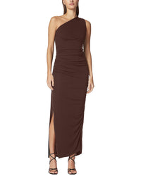 Hervé Léger Ruched Jersey Midi Dress