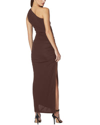 Hervé Léger Ruched Jersey Midi Dress