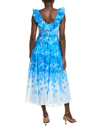 Maison Tara Crinkle Voile Sleeveless Midi Dress