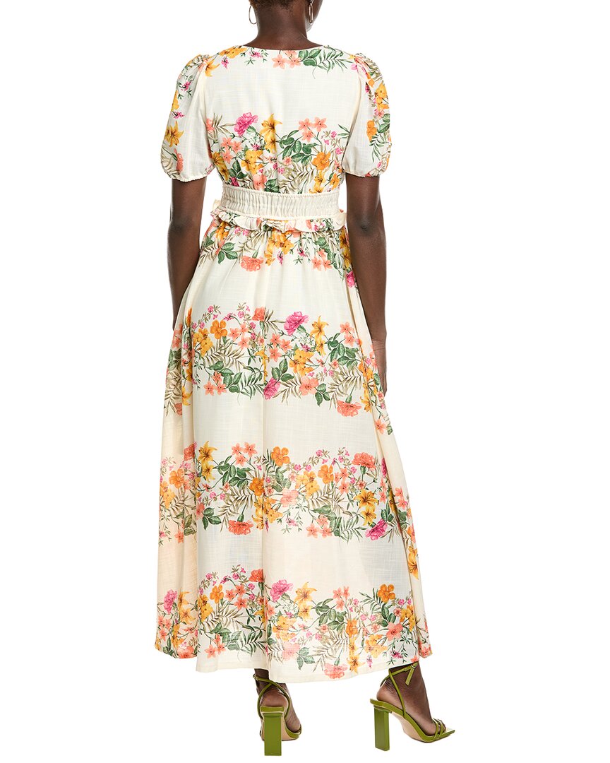Maison Tara Short Sleeve Midi Dress