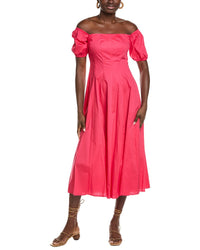 Maison Tara Stretch Poplin Maxi Dress