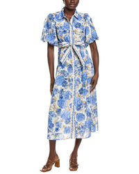 Maison Tara Short Sleeve Midi Dress