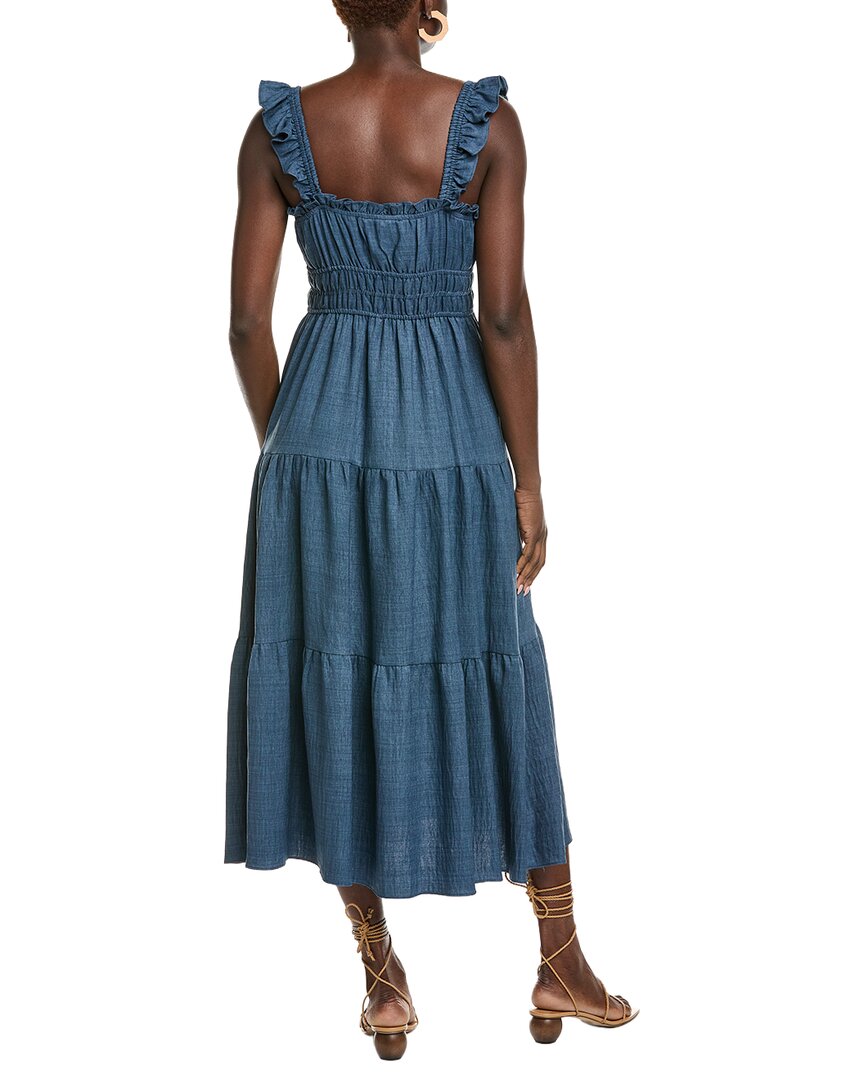 Maison Tara Lelis Twill Midi Dress