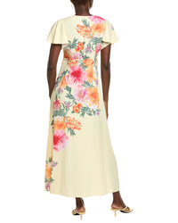 Maison Tara Satin Crepe Maxi Dress
