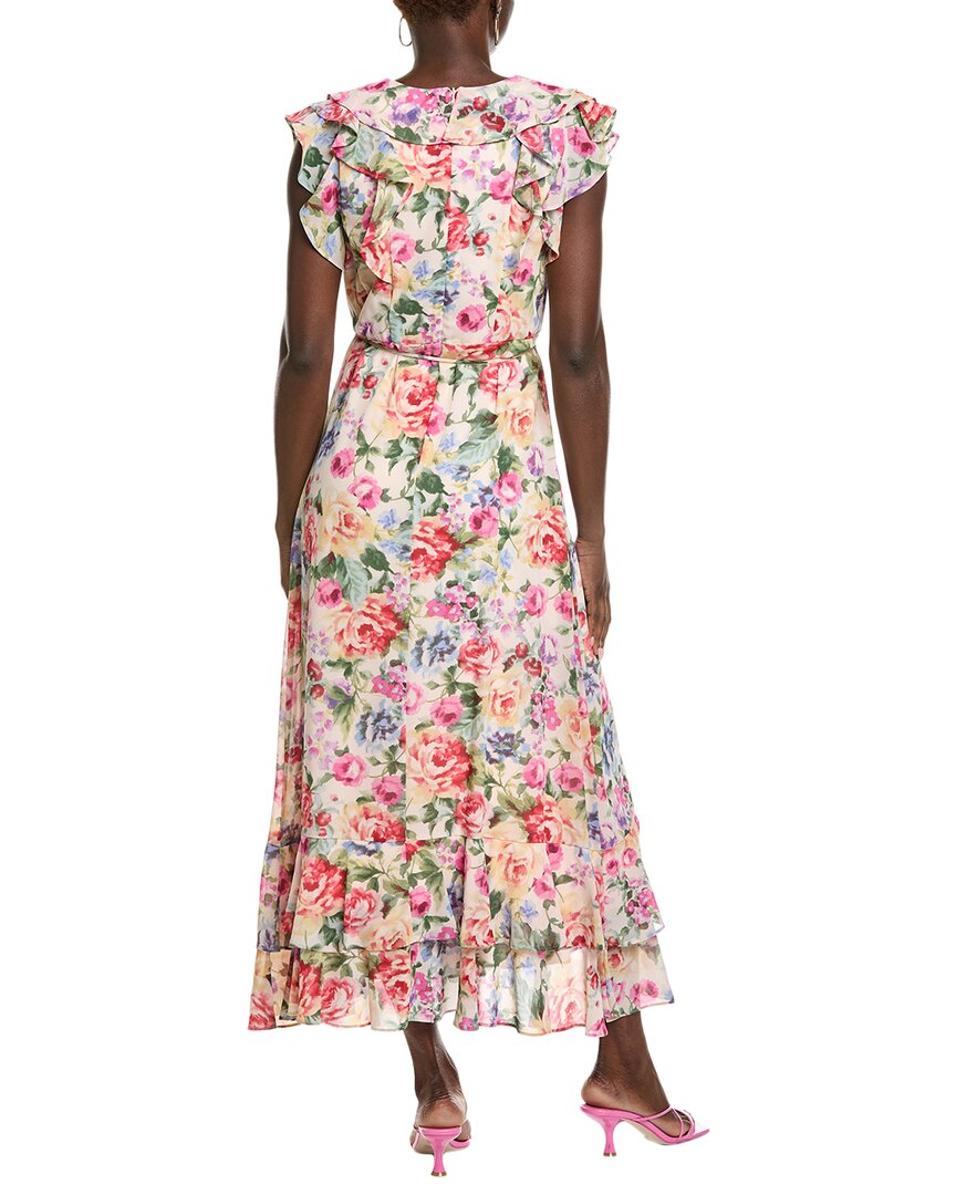 Maison Tara Chiffon Crepe Sleeveless Maxi Dress